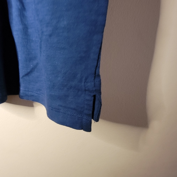 GAP Collared button-up Men's Short Sleeve Polo Navy Blue LARGE - Picture 4 of 8